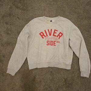 Soft Heather grey crew neck sweater